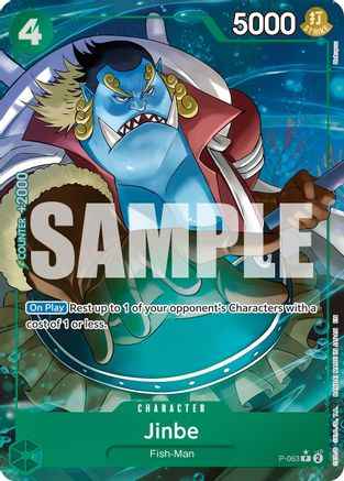 Jinbe - P-063 (Alternate Art) (P-063) - Premium Booster -The Best- Vol. 2 Foil