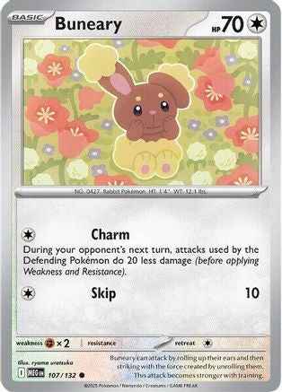 Buneary 107 - ME01 Mega Evolution Reverse Holofoil