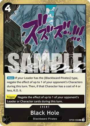 Black Hole (Pirate Foil) (OP09-098) - Premium Booster -The Best- Vol. 2 Foil