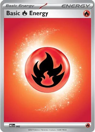 Basic Fire Energy 002 - MEE Mega Evolution Energies Reverse Holofoil