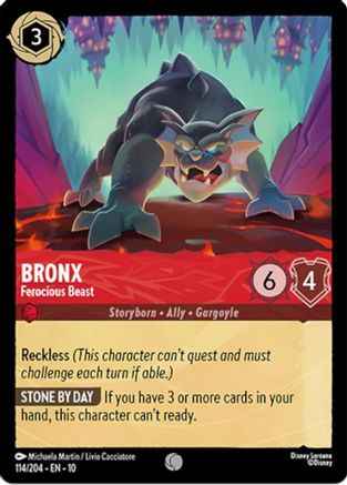 Bronx - Ferocious Beast (114/204) - Whispers in the Well Cold Foil
