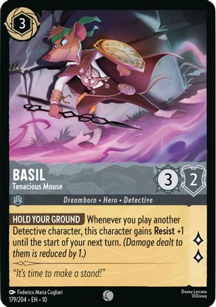 Basil - Tenacious Mouse (179/204) - Whispers in the Well Cold Foil