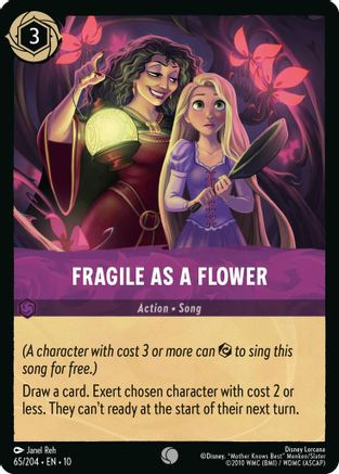 Fragile as a Flower (65/204) - Whispers in the Well Cold Foil