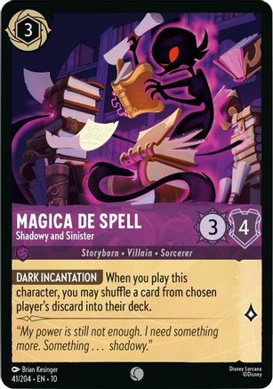Magica De Spell - Shadowy and Sinister (41/204) - Whispers in the Well Cold Foil