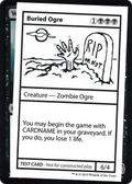 Buried Ogre (CMB1-036) - Mystery Booster Playtest Cards 2021