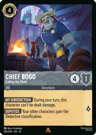 Chief Bogo - Calling the Shots (185/204) - Whispers in the Well Cold Foil