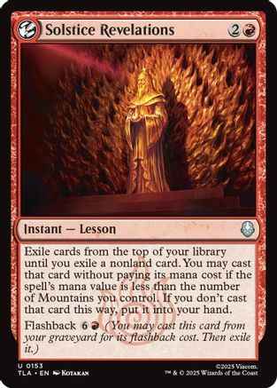 Solstice Revelations (TLA-153) - Avatar: The Last Airbender Foil