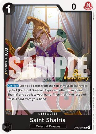Saint Shalria (OP13-086) - Carrying On His Will: 3rd Anniversary Tournament Cards