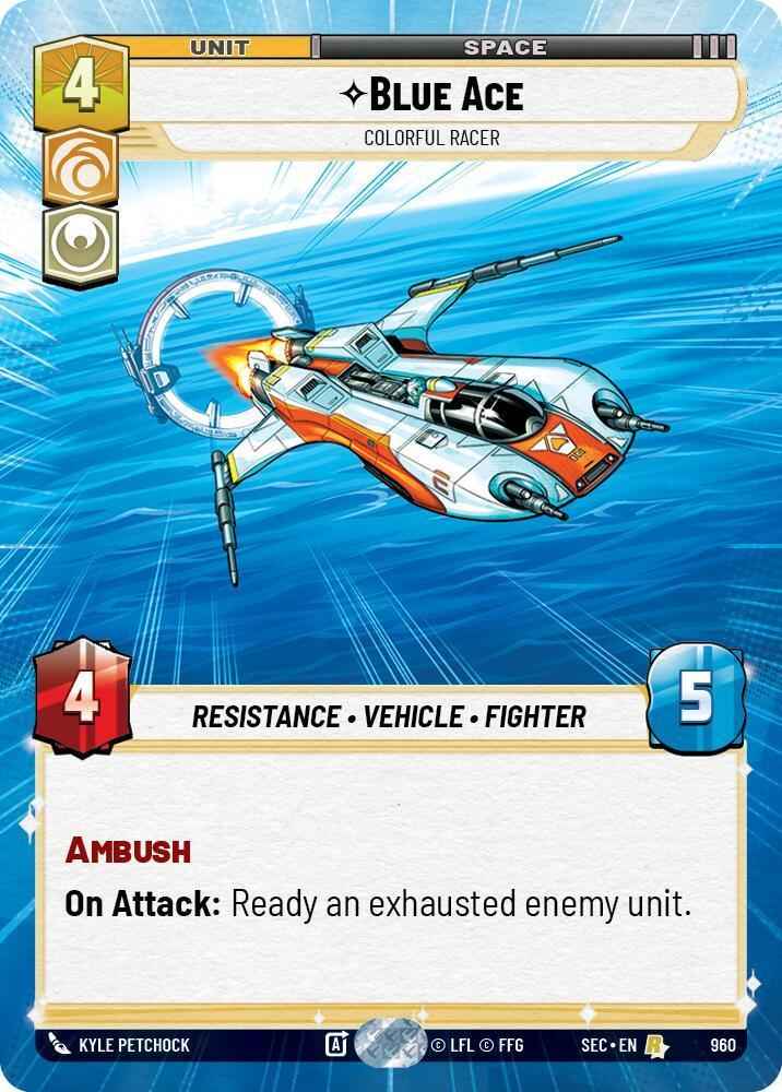 Blue Ace - Colorful Racer (Hyperspace Foil) (960) (960) [Secrets of Power]