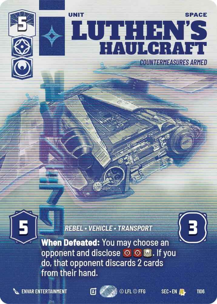 Luthen's Haulcraft - Countermeasures Armed (Prestige Foil) (1106) (1106) [Secrets of Power]