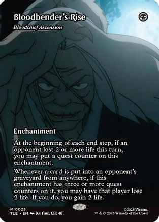 Bloodbender's Rise - Bloodchief Ascension (Borderless) (TLE-023) - Avatar: The Last Airbender: Eternal-Legal Foil