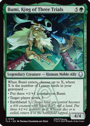 Bumi, King of Three Trials (TLA-169) - Avatar: The Last Airbender Foil