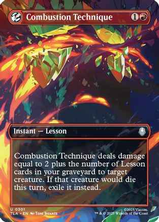 Combustion Technique (Borderless) (TLA-301) - Avatar: The Last Airbender Foil