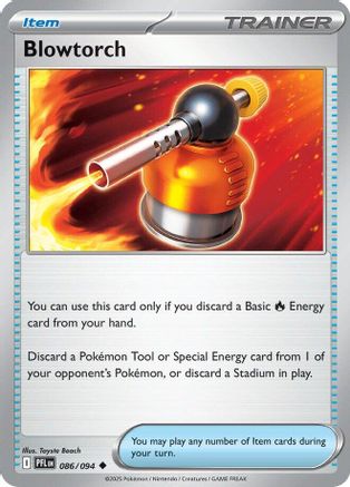 Blowtorch 086/094 - ME02 Phantasmal Flames Reverse Holofoil