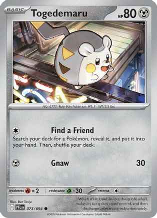Togedemaru 073/094 - ME02 Phantasmal Flames Reverse Holofoil
