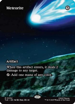 Meteorite (Borderless) (TLE-054) - Avatar: The Last Airbender: Eternal-Legal Foil