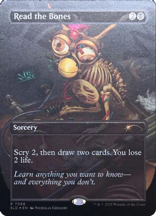 Read the Bones (Rainbow Foil) (SLD-7066) - Secret Lair Drop Series Foil