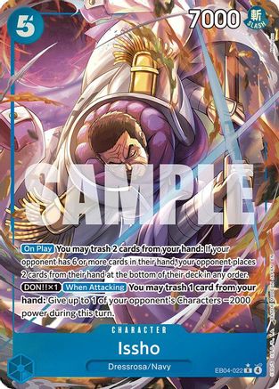 Issho - EB04-022 (Alternate Art) (EB04-022) - The Azure Sea's Seven Foil