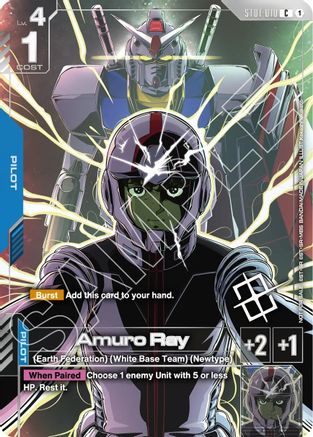 Amuro Ray (Regional Championship) (ST01-010) - Gundam Promotional Cards Holofoil
