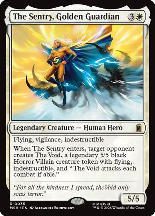 The Sentry, Golden Guardian (MSH-035) - Marvel Super Heroes Foil