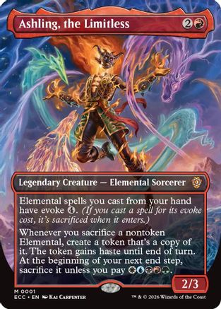 Ashling, the Limitless (Borderless) (ECC-001) - Commander: Lorwyn Eclipsed