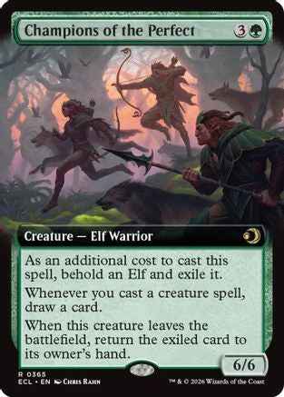 Champions of the Perfect (Extended Art) (ECL-365) - Lorwyn Eclipsed Foil