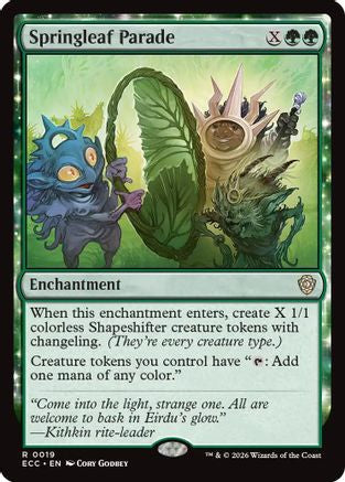 Springleaf Parade (ECC-019) - Commander: Lorwyn Eclipsed