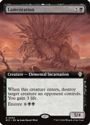 Lamentation (Extended Art) (ECC-030) - Commander: Lorwyn Eclipsed