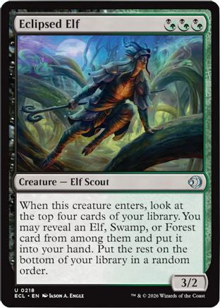 Eclipsed Elf (ECL-218) - Lorwyn Eclipsed Foil