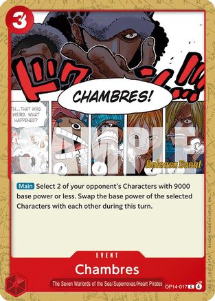 Chambres (OP14-017) - The Azure Sea's Seven Release Event Cards