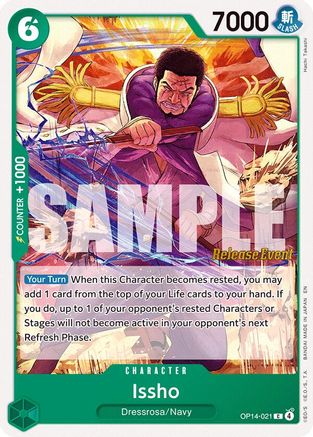 Issho - OP14-021 (OP14-021) - The Azure Sea's Seven Release Event Cards