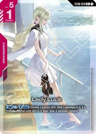 Lady Luck (C+) (ST08-013) - Starter Deck 08 Flash of Radiance Holofoil