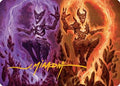 Fire Covenant Art Card (Gold-Stamped Signature) (ASECL-052) - Art Series: Lorwyn Eclipsed