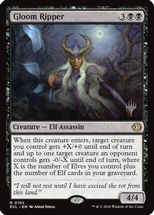 Gloom Ripper (PPECL-102) - Promo Pack: Lorwyn Eclipsed Foil