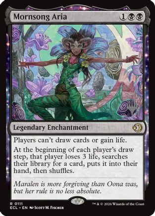 Mornsong Aria (PPECL-111) - Promo Pack: Lorwyn Eclipsed Foil