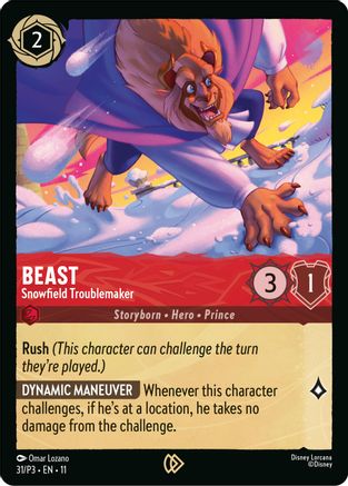 Beast - Snowfield Troublemaker (31) - Disney Lorcana Promo Cards Cold Foil