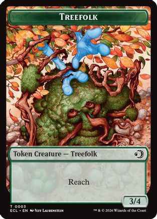 Treefolk // Goblin Double-Sided Token (ECL-3 // 6) - Lorwyn Eclipsed Foil