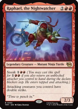 Raphael, the Nightwatcher (TMT-103) - Teenage Mutant Ninja Turtles Foil