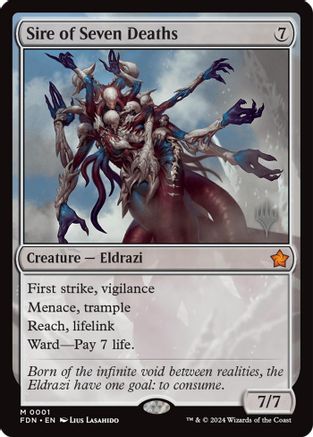 Sire of Seven Deaths (PPECL-001) - Promo Pack: Lorwyn Eclipsed Foil