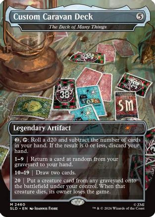 Custom Caravan Deck - The Deck of Many Things (SLD-2460) - Secret Lair Drop Series Foil