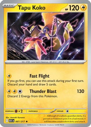 Tapu Koko 067 - ME Ascended Heroes Holofoil