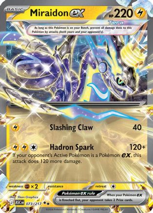 Miraidon ex 073 - ME Ascended Heroes Holofoil