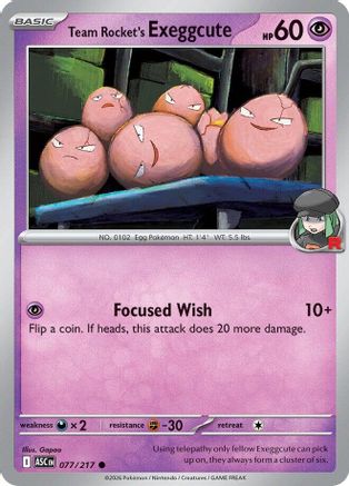 Team Rocket's  exeggcute 077 - ME Ascended Heroes