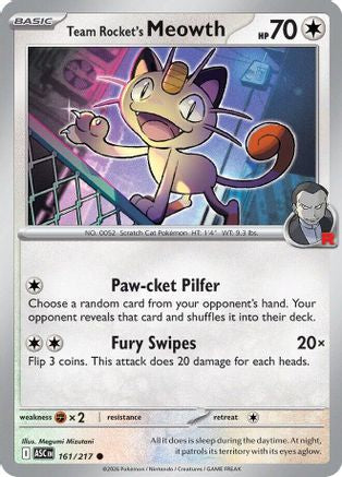 Team Rocket's Meowth 161 - ME Ascended Heroes