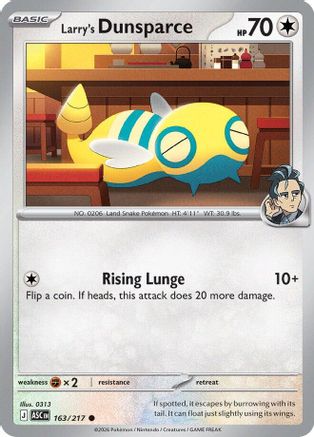 Larry's Dunsparce 163 - ME Ascended Heroes