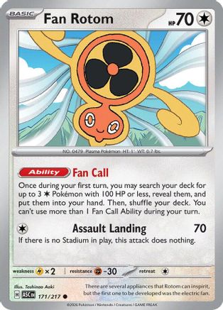 Fan Rotom 171/217 - ME Ascended Heroes