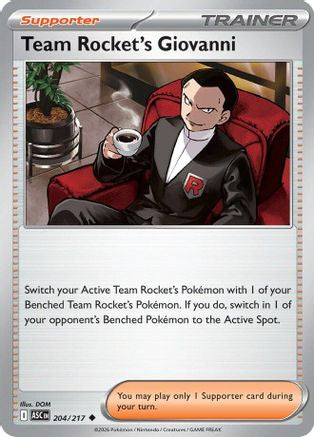 Team Rocket's Giovanni 204 - ME Ascended Heroes