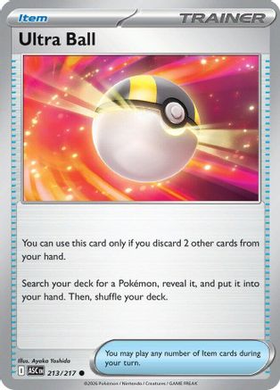 Ultra Ball 213/217 - ME Ascended Heroes Reverse Holofoil