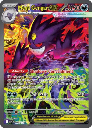 Mega Gengar ex 284/217 - ME Ascended Heroes Holofoil