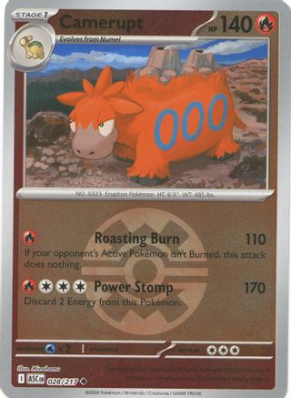 Camerupt (Quick Ball) 028 - ME Ascended Heroes Reverse Holofoil